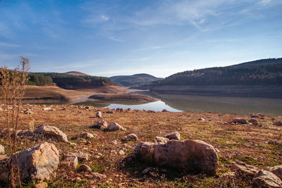 Scenic view of landscape against sky