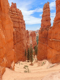 Rock formations in a desert