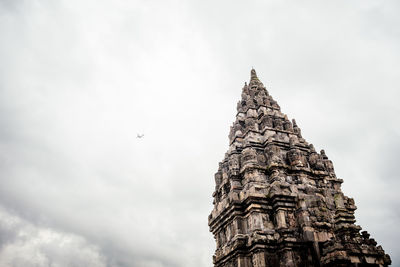 Low angle view of temple against sky