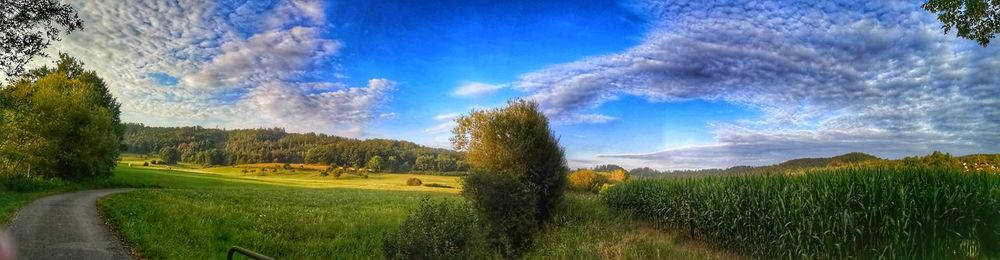 Panoramic view of landscape against sky