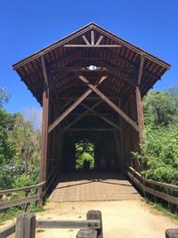 View of bridge against clear sky