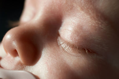 Close-up of woman eye