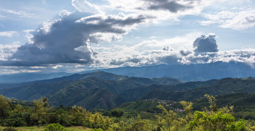 Scenic view of landscape against sky