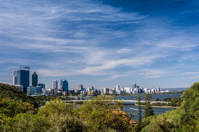 Perth skyline seen from kings park