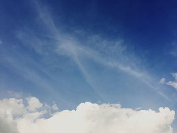 Low angle view of clouds in sky