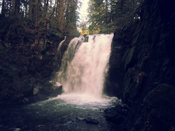 River flowing through rocks