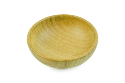 Directly above shot of bread against white background