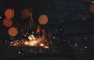 Close-up of tea light candle