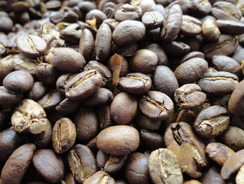 Detail shot of coffee beans