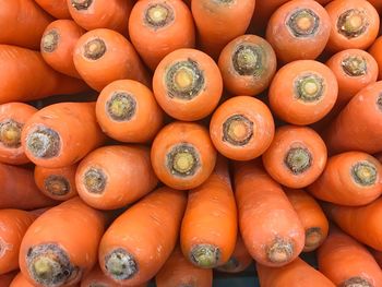 Full frame shot of pumpkins for sale at market stall