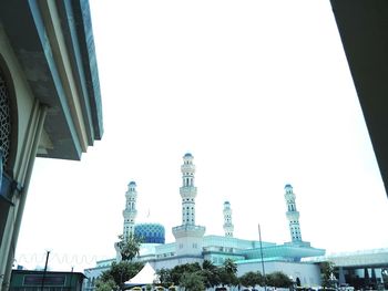 Low angle view of buildings against sky