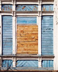 Close-up of window of building