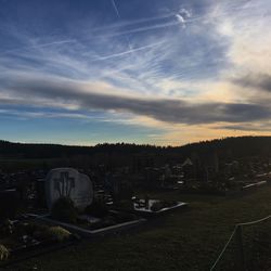 Scenic view of sky at sunset