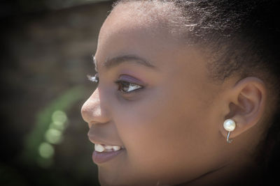 Close-up portrait of woman