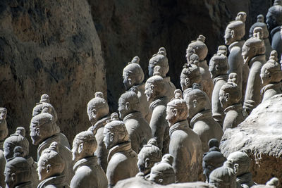 Low angle view of statues