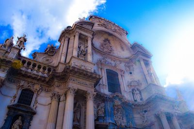 Low angle view of statue