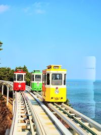 Train on road