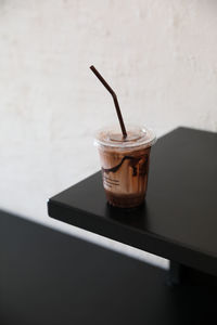 Close-up of coffee on table