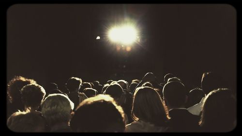 Group of people at night