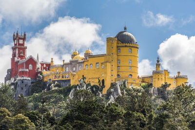 Panoramic view of buildings against sky