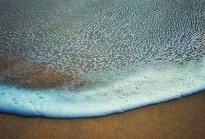 High angle view of beach