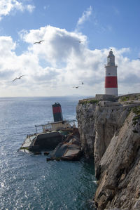 Europa point at the southern most tip of gibraltar