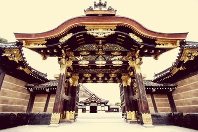Low angle view of temple