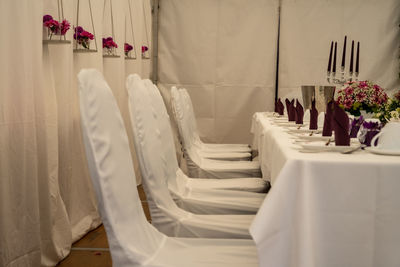 View of potted plants on table