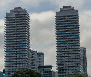 Low angle view of buildings against sky