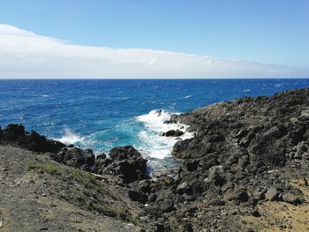 Scenic view of sea against sky