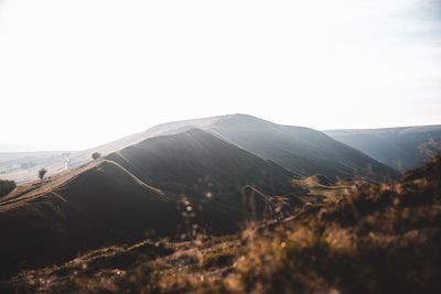 Scenic view of landscape against clear sky