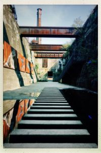 Staircase leading towards building