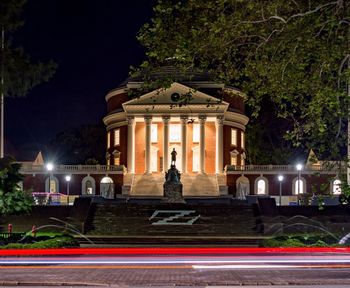 Statue at night