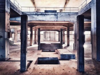 Interior of abandoned building