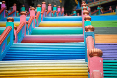 Colorful built structure at playground