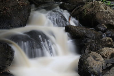 Close-up of flowing water