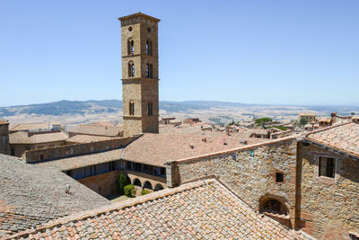 Low angle view of building against clear sky