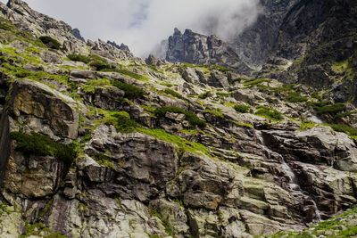 Scenic view of rocky mountains against sky