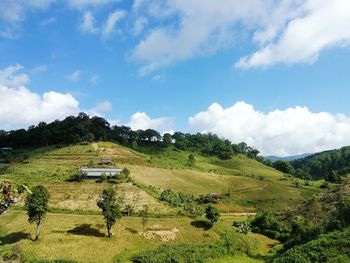 Scenic view of landscape against sky