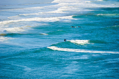 Man surfing in sea