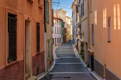 Street amidst buildings in city