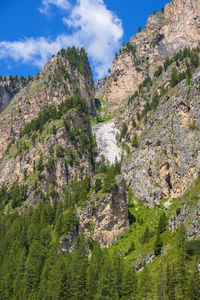 Scenic view of rocky mountains against sky