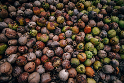 Full frame shot of fruits for sale at market