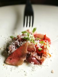 Close-up of food in plate