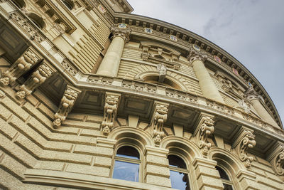 Low angle view of historical building against sky