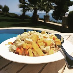Close-up of food in plate
