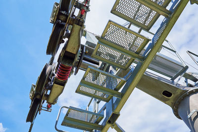 Mechanism of open cable cars lift, karpacz, poland