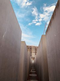 Low angle view of buildings against sky