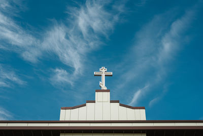 Low angle view of building against sky