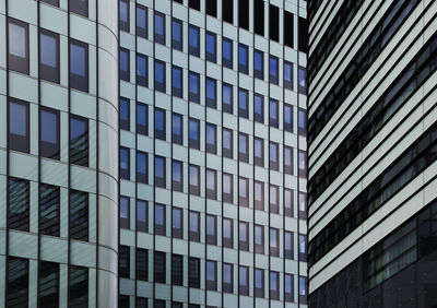 Low angle view of modern building in city